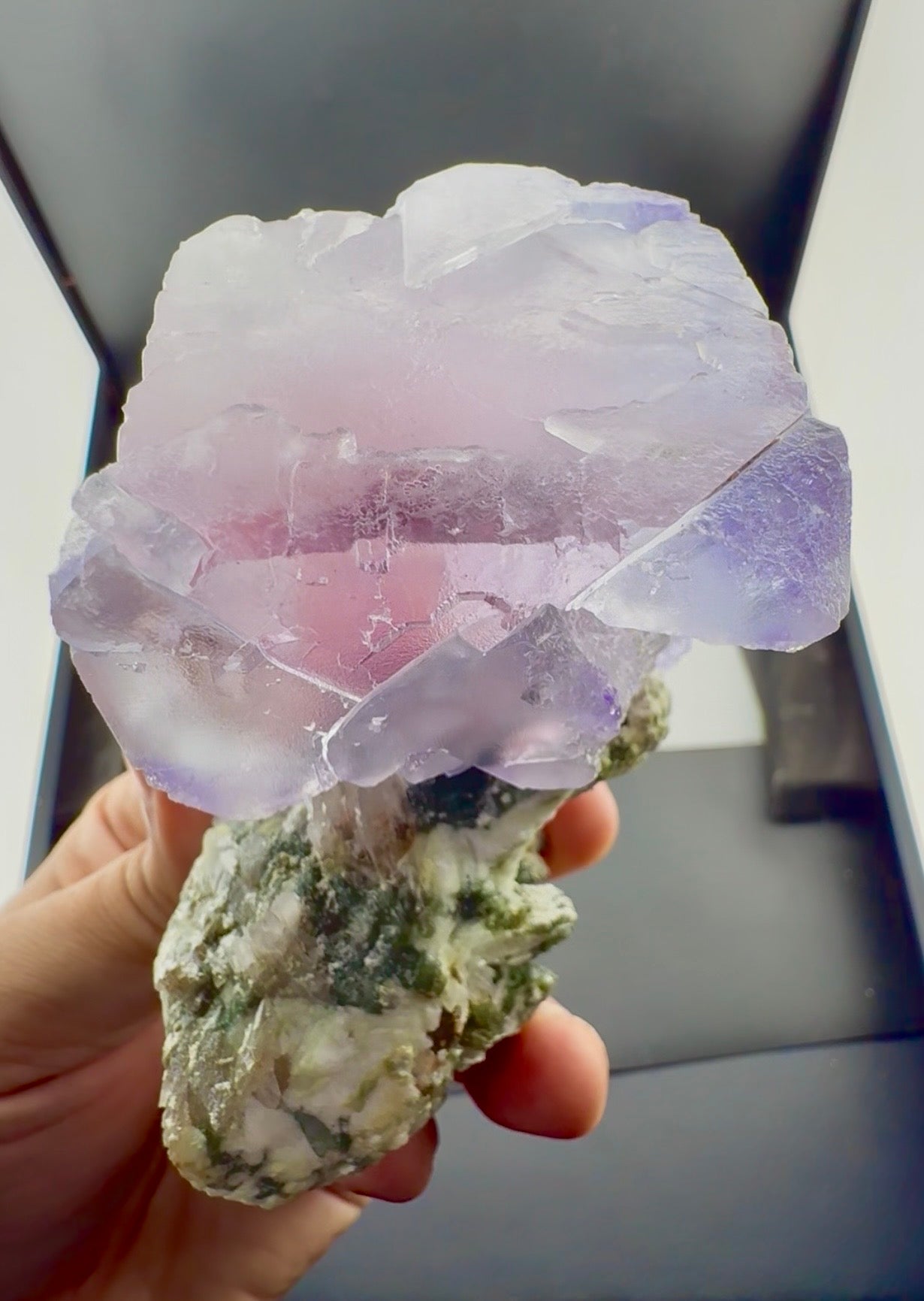 Fluorite on matrix from Afghanistan, 378 gram