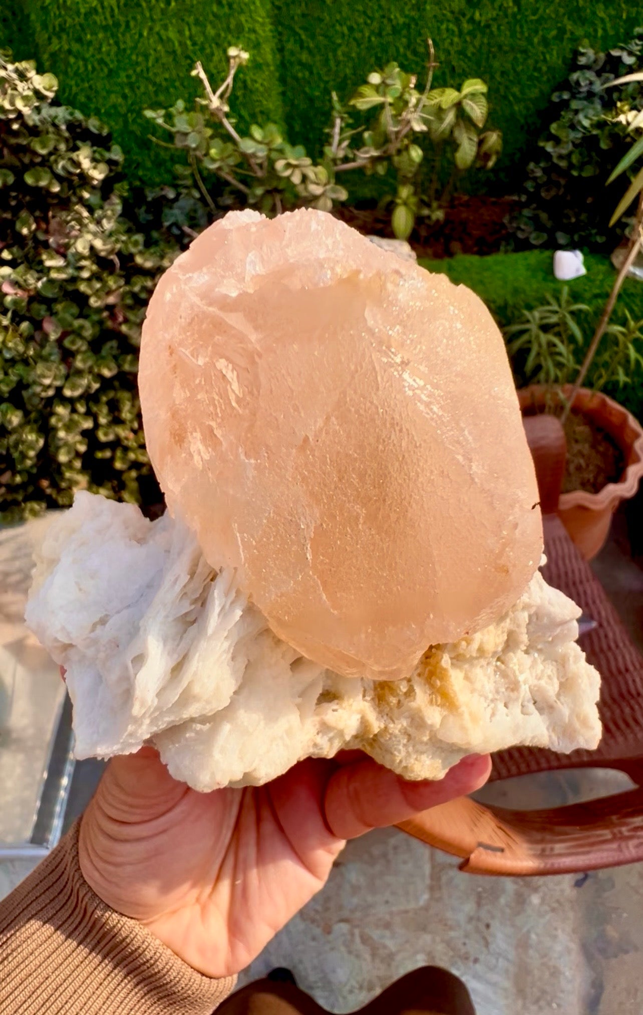 Morganite with Mica and Albite from Afghanistan, 699 gram