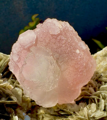 Pink Fluorite on Mica from Pakistan , 1436 gram