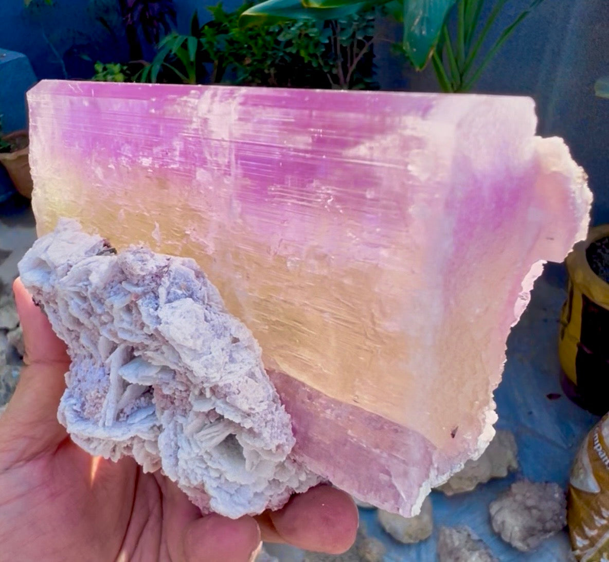 Spodumene var Kunzite with Cleavlandite Albite from Afghanistan, 1231 gram