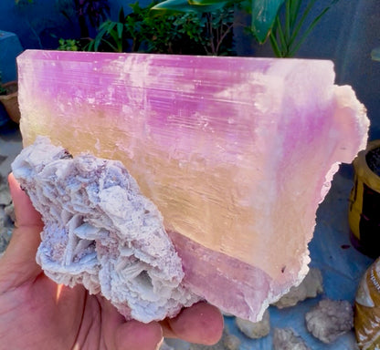 Spodumene var Kunzite with Cleavlandite Albite from Afghanistan, 1231 gram