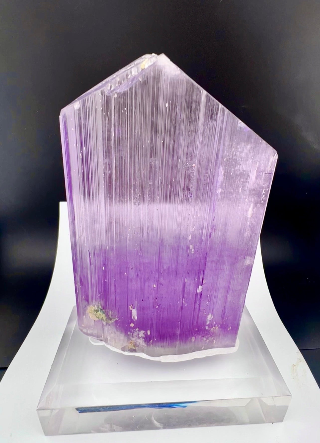 Natural Pink Kunzite Crystal with a custom base from Afghanistan, 1080 gram