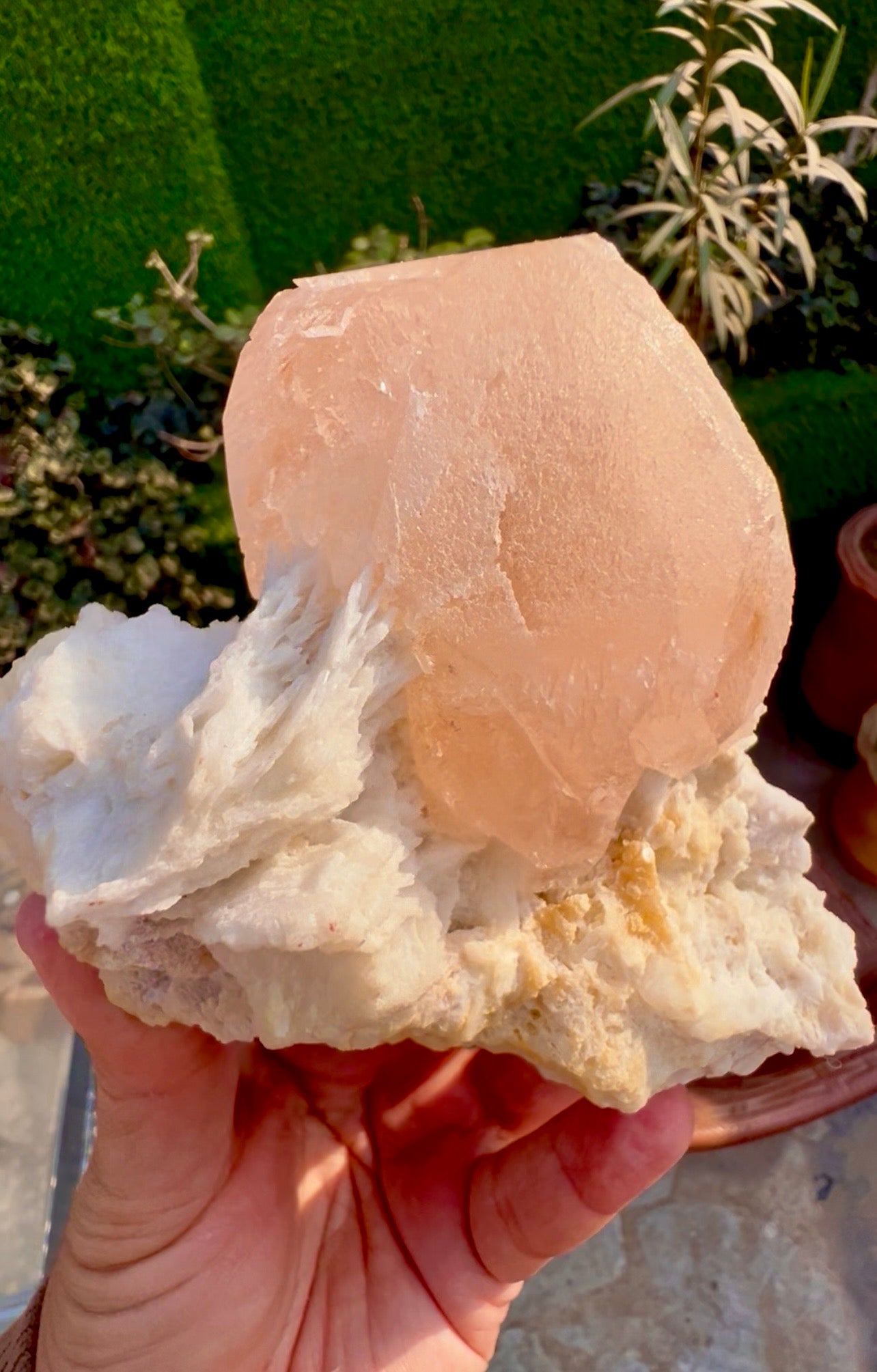 Morganite with Mica and Albite from Afghanistan, 699 gram