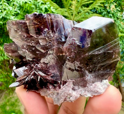 Axinite Crystals Specimen from Pakistan , 139 gram