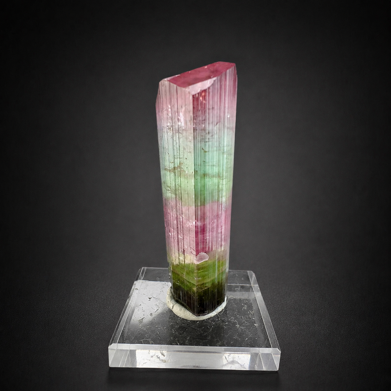 Multicolor Tourmaline Crystal from Paprok Afghanistan, 54 gram