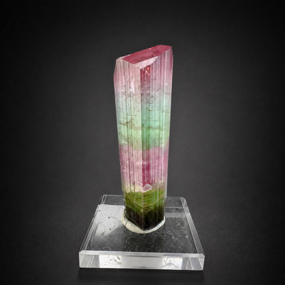Multicolor Tourmaline Crystal from Paprok Afghanistan, 54 gram