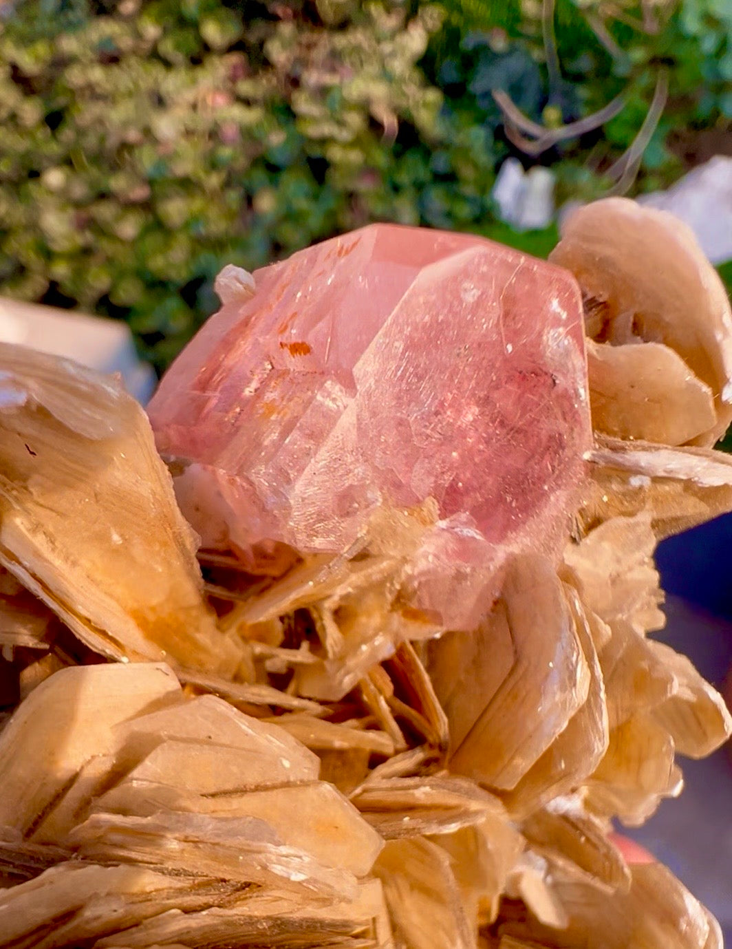 Pink Apatite with Mica from Pakistan, 713 Gram