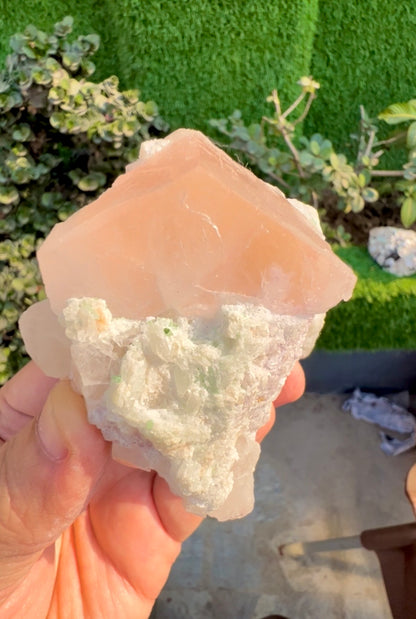 Morganite with Kunzite, Lepidolite and Quartz from Afghanistan, 154 gram