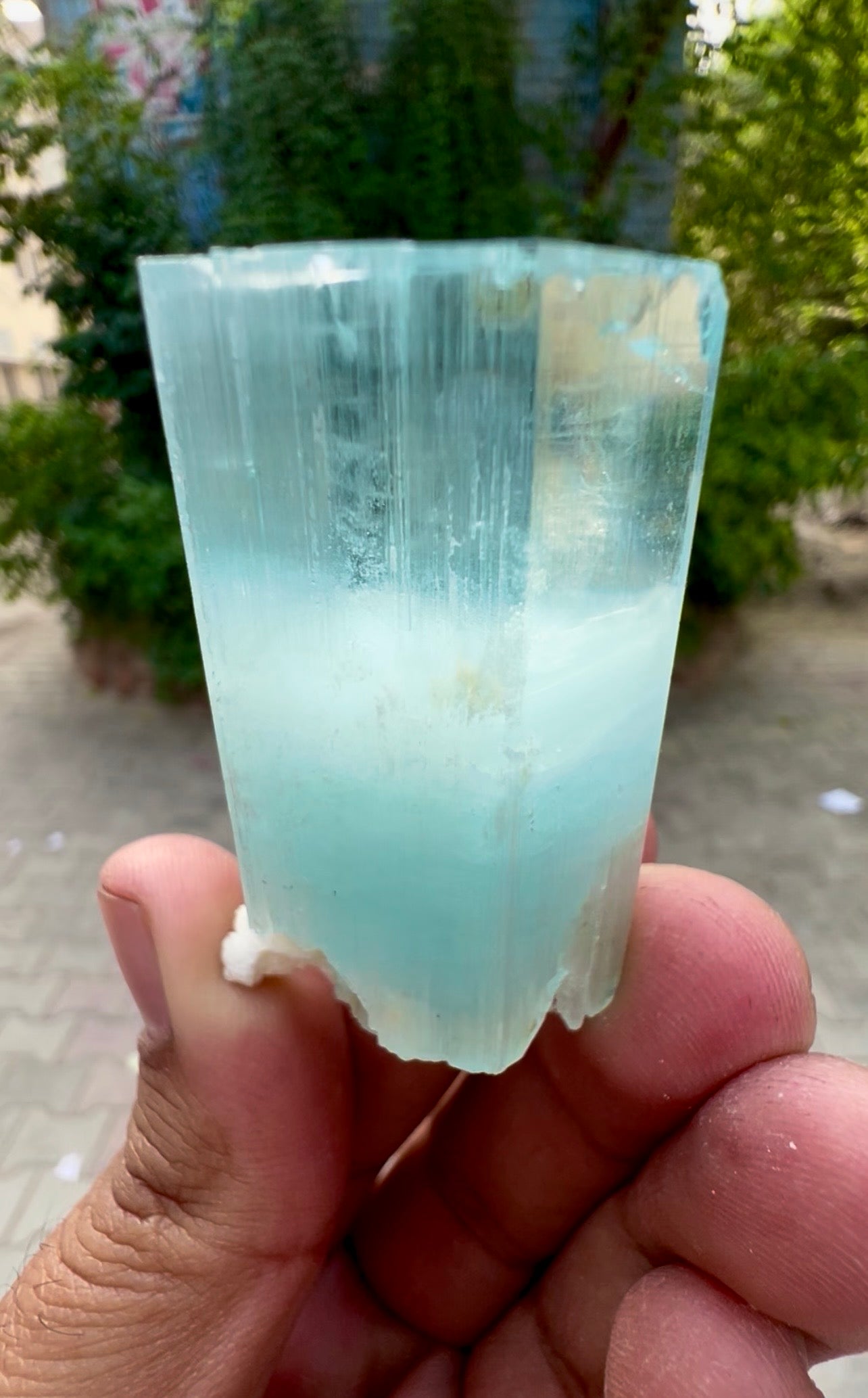 Aquamarine Crystal, Aquamarine Specimen from Pakistan, 68 gram