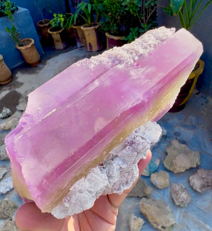 Spodumene var Kunzite with Cleavlandite Albite from Afghanistan, 1231 gram