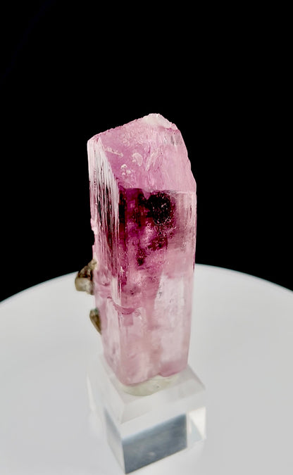 Pink Kunzite with Smoky Quartz from Afghanistan, 88 gram