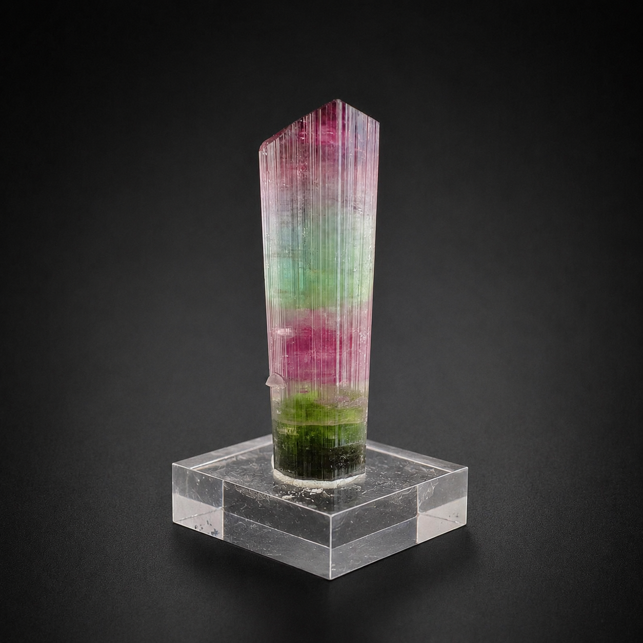 Multicolor Tourmaline Crystal from Paprok Afghanistan, 54 gram