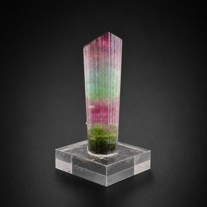 Multicolor Tourmaline Crystal from Paprok Afghanistan, 54 gram