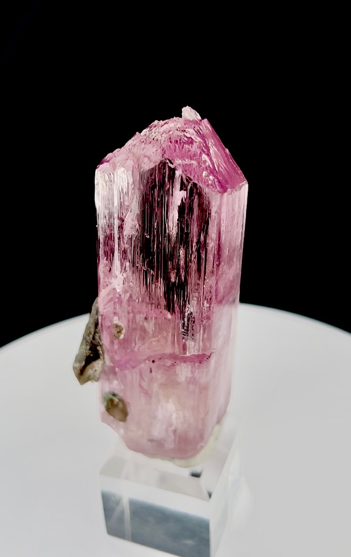 Pink Kunzite with Smoky Quartz from Afghanistan, 88 gram