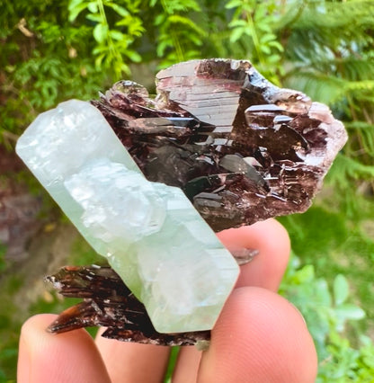Axinite crysals with Pericline from Pakistan, 58 gram