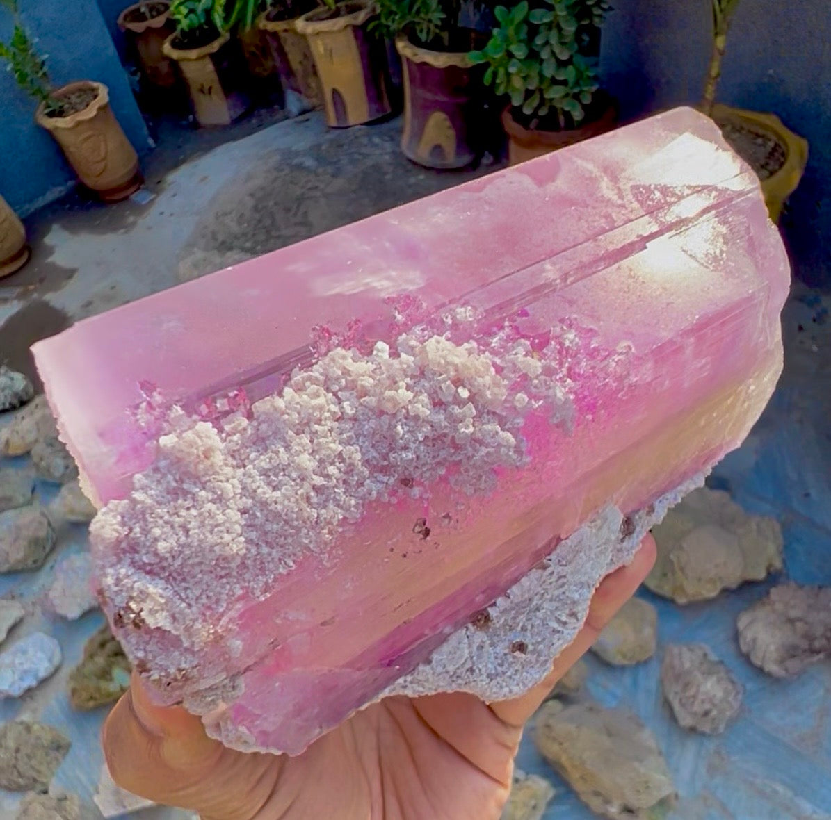 Spodumene var Kunzite with Cleavlandite Albite from Afghanistan, 1231 gram