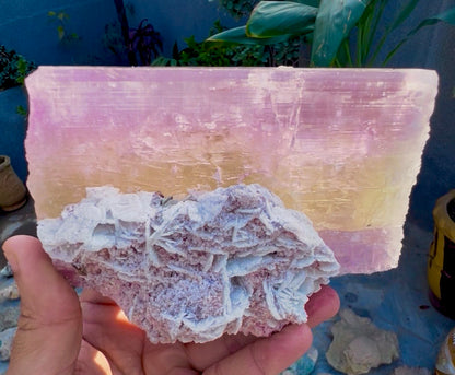 Spodumene var Kunzite with Cleavlandite Albite from Afghanistan, 1231 gram