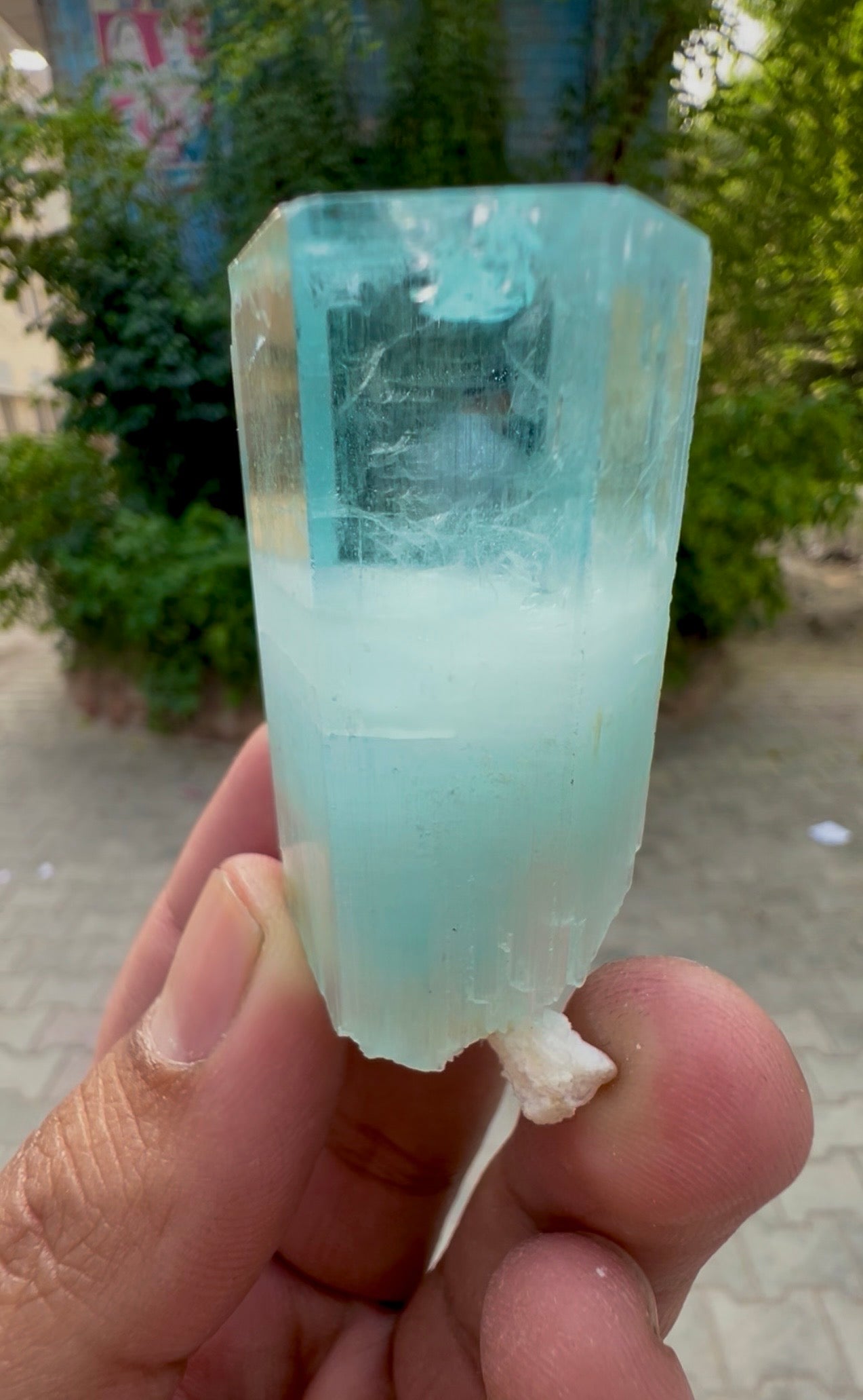 Aquamarine Crystal, Aquamarine Specimen from Pakistan, 68 gram