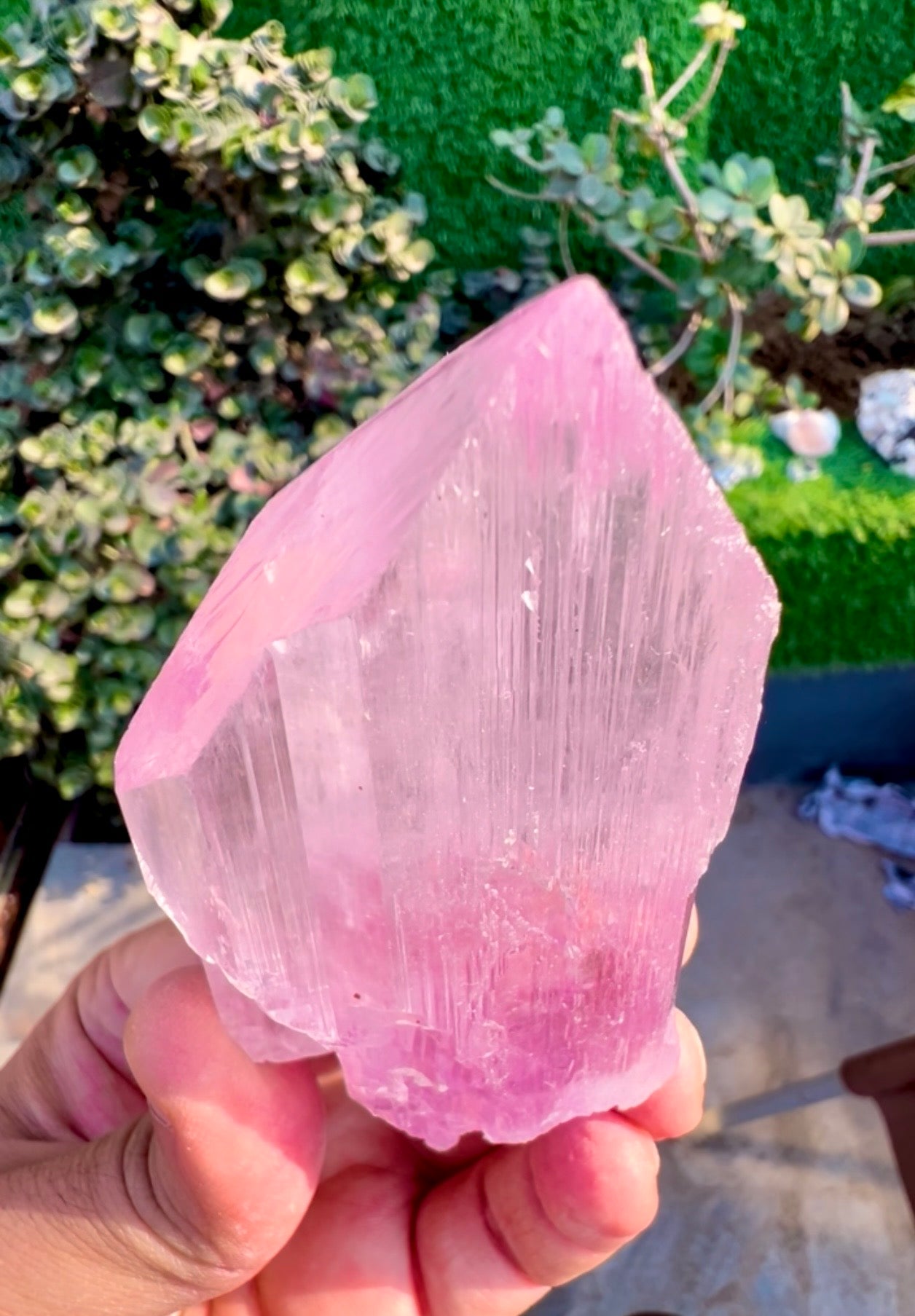 Pink Kunzite Crystal from Afghanistan, 160 gram