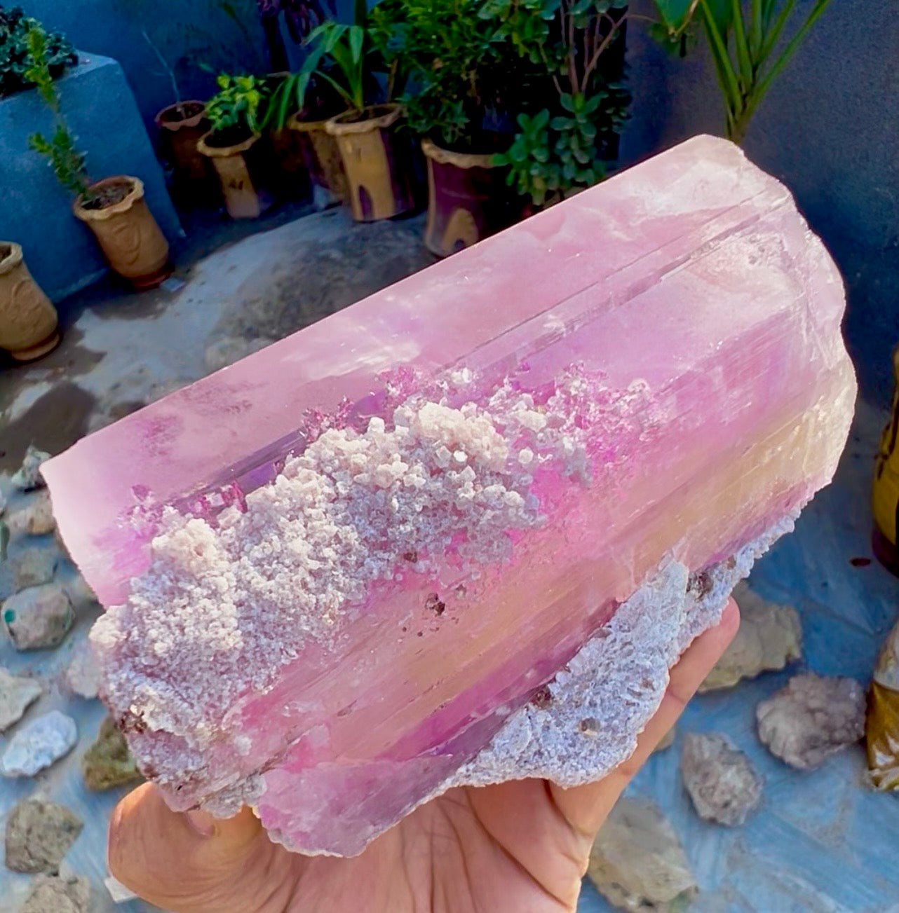 Spodumene var Kunzite with Cleavlandite Albite from Afghanistan, 1231 gram