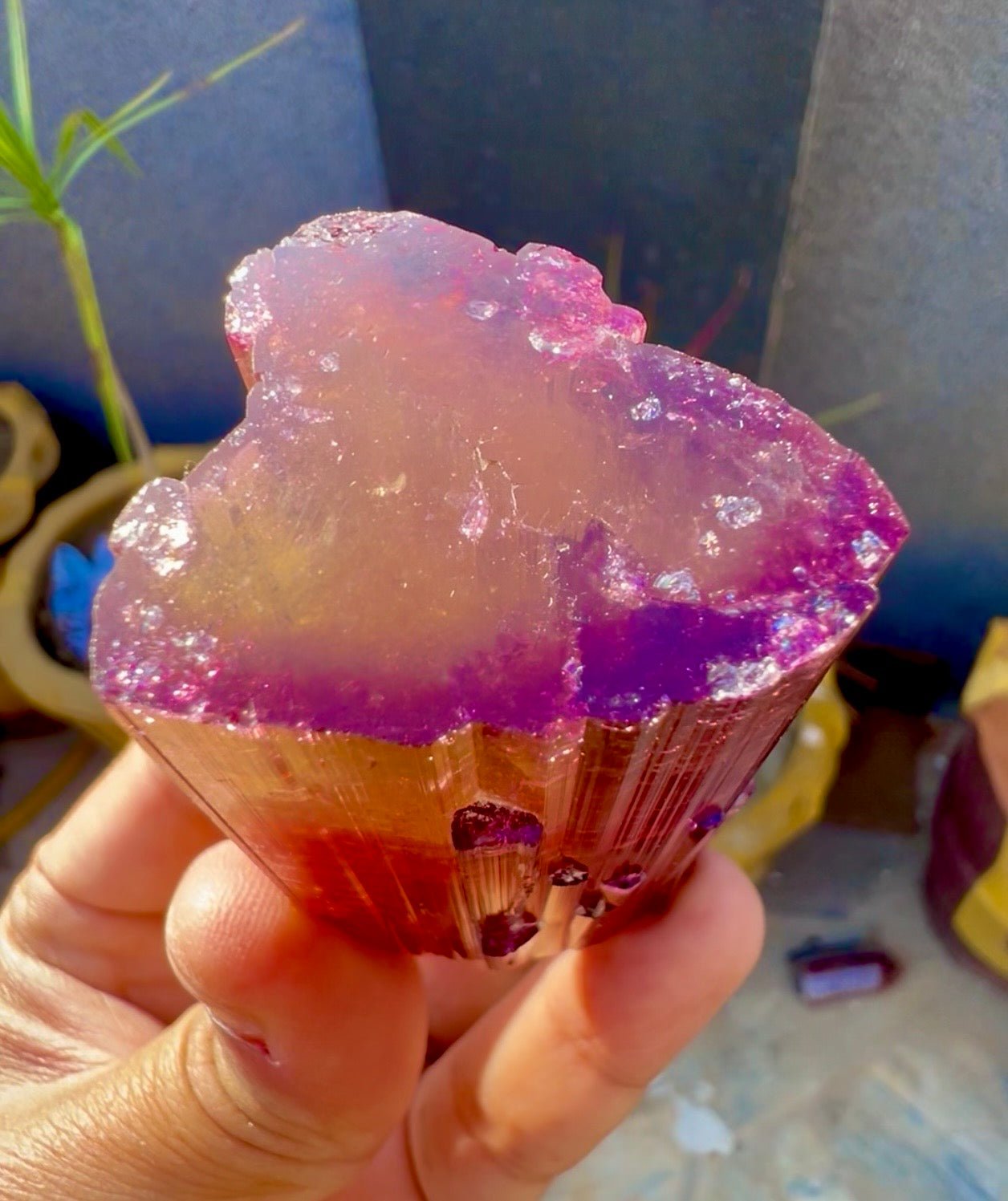 Red Tourmaline crystal from Afghanistan, 128 gram