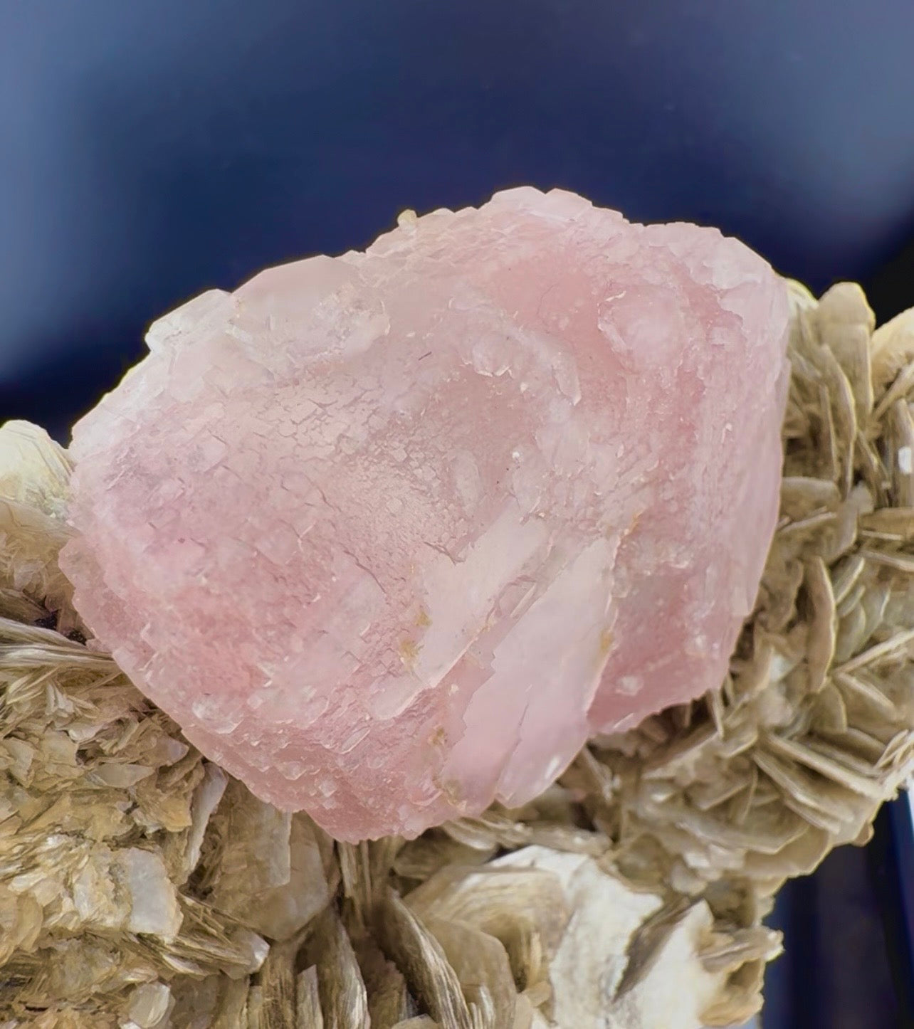 Pink Fluorite with Mica from Pakistan, 1619 gram