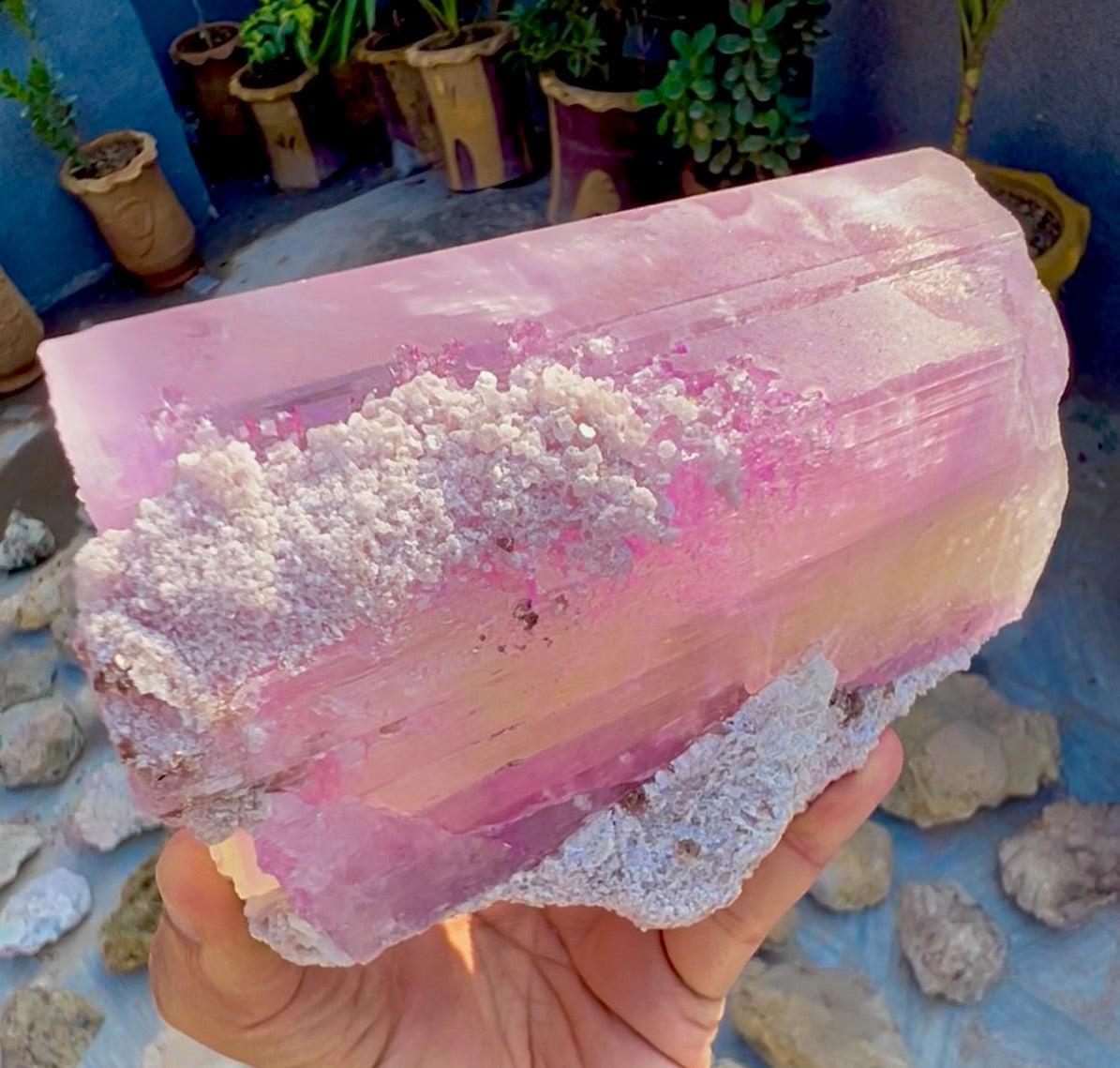 Spodumene var Kunzite with Cleavlandite Albite from Afghanistan, 1231 gram