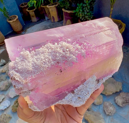 Spodumene var Kunzite with Cleavlandite Albite from Afghanistan, 1231 gram