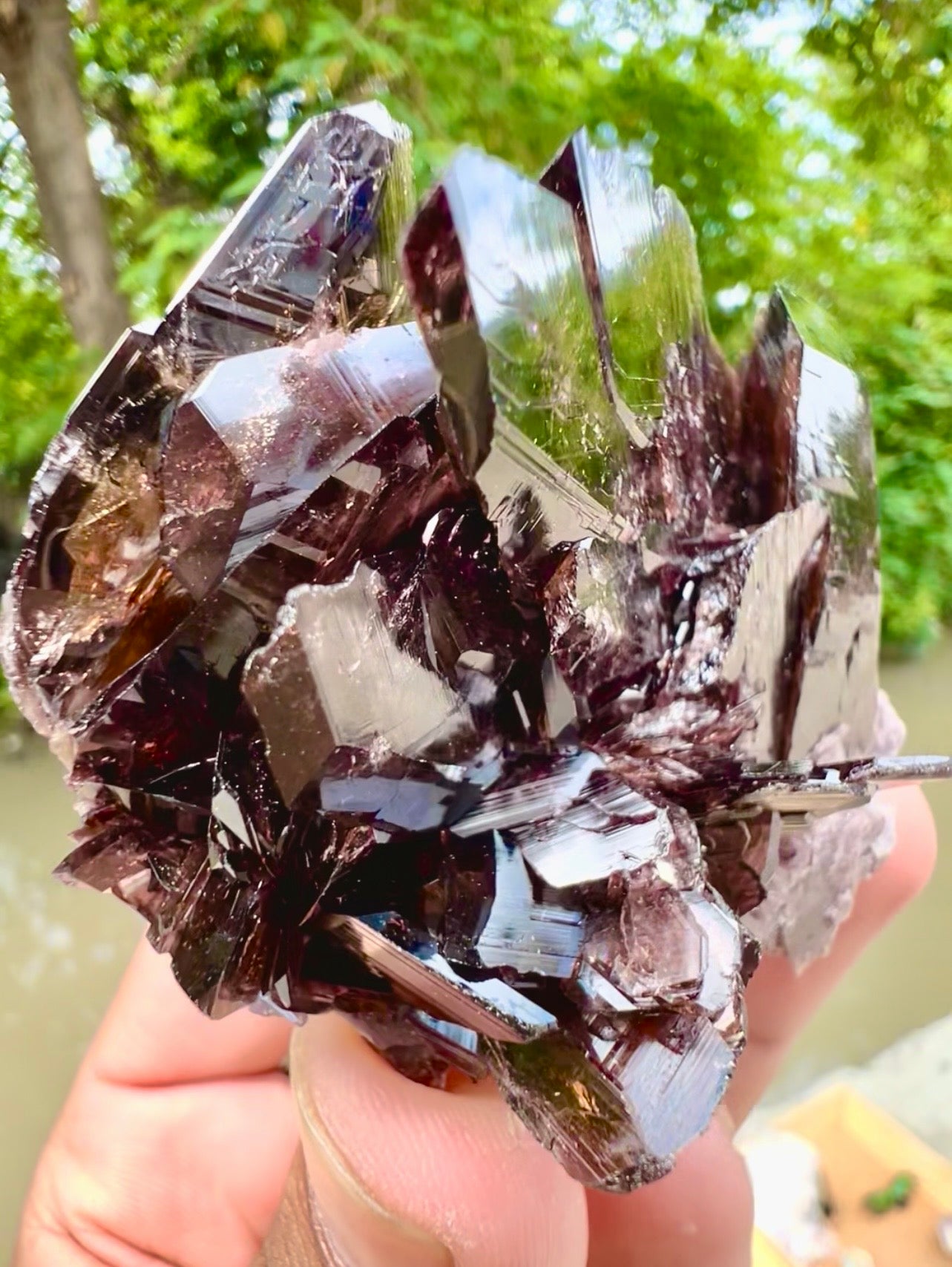 Axinite Crystals Specimen from Pakistan , 139 gram