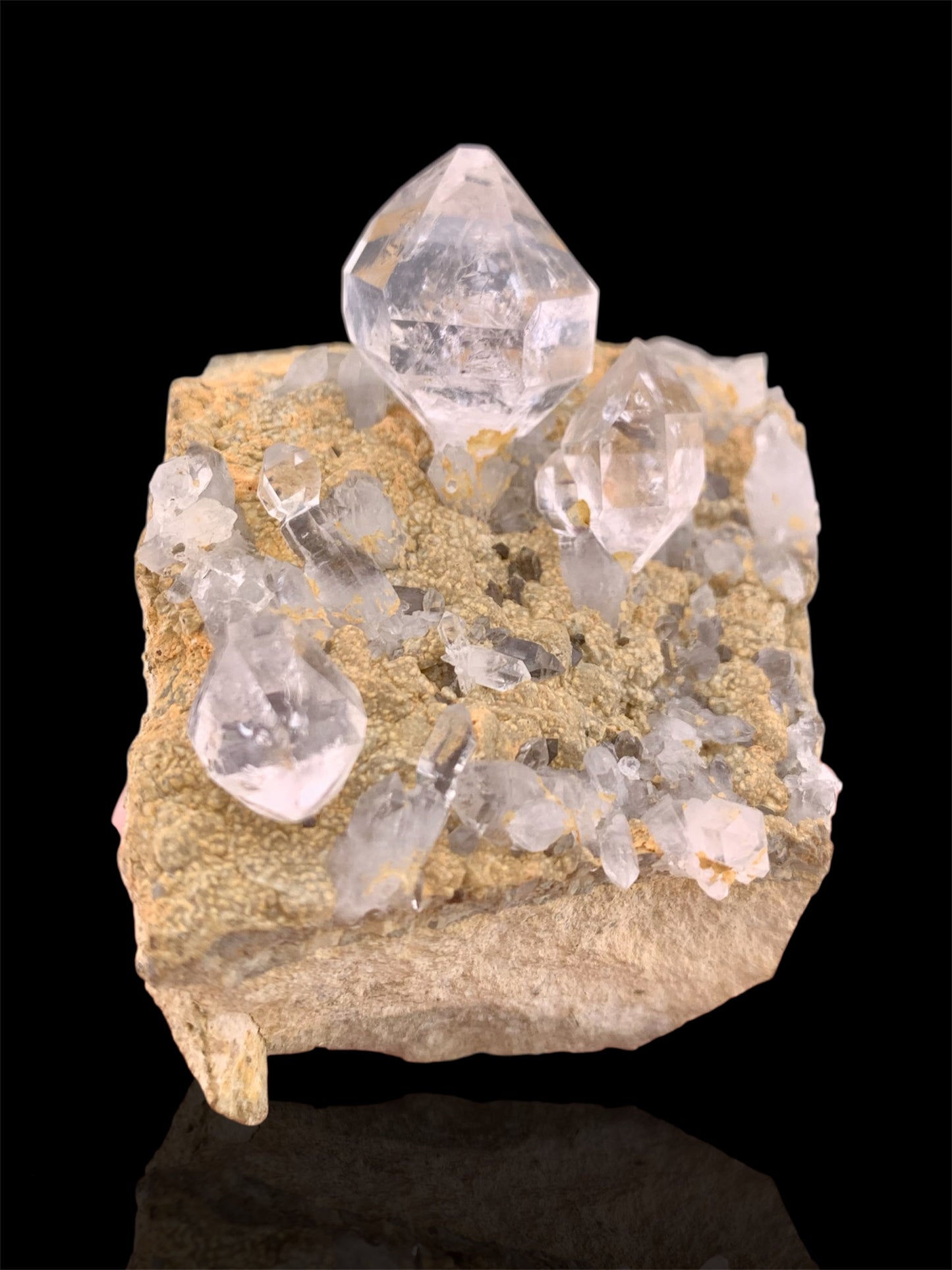 Diamond Quartz Crystals on Matrix from Baluchistan Pakistan - 124 grams