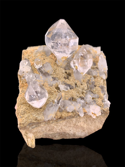 Diamond Quartz Crystals on Matrix from Baluchistan Pakistan - 124 grams