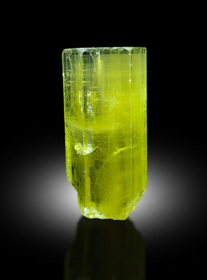 Heliodor crystal specimen showing natural color and luster