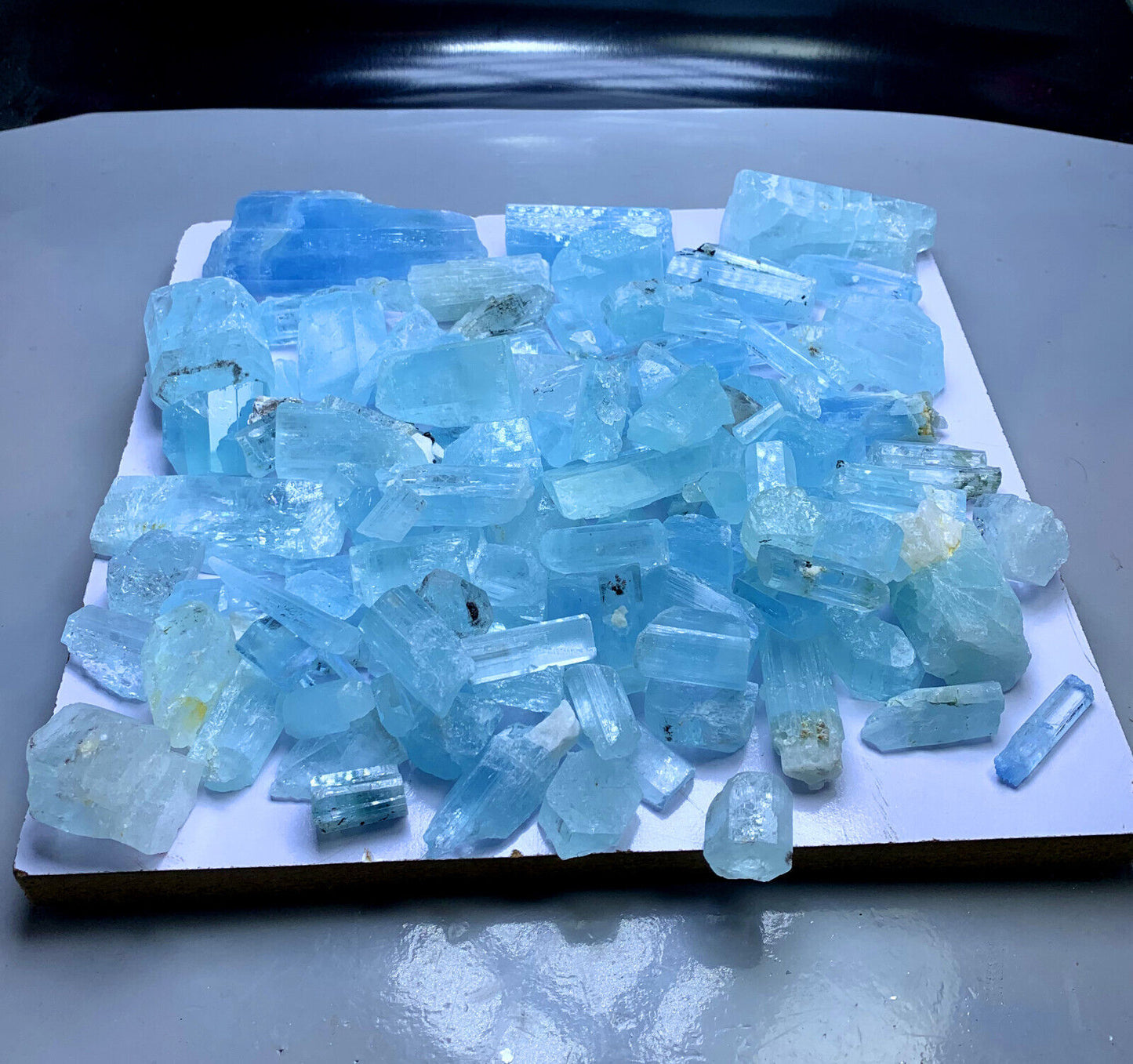 NATURAL SKY BLUE COLOR AQUAMARINE CRYSTALS PARCEL, SHIGAR AQUAMARINE, AQUAMARINE GEMSTONE, AQUAMARINE ROUGH - 1810 GRAM