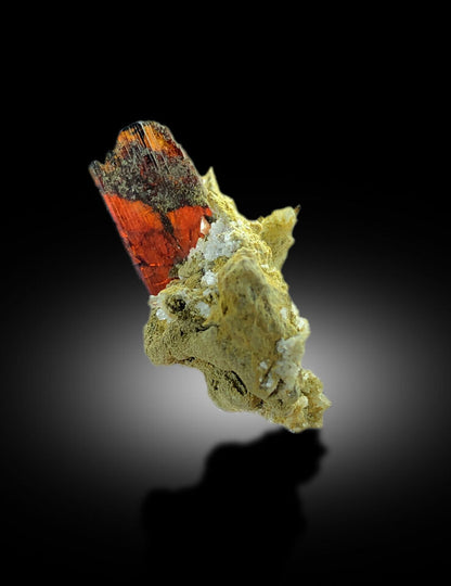 NATURAL RED COLOR BROOKITE CRYSTAL ON MATRIX, BROOKITE SPECIMEN, RARE MINERAL, BROOKITE STONE, CRYSTAL SPECIMEN - 14.95 CT