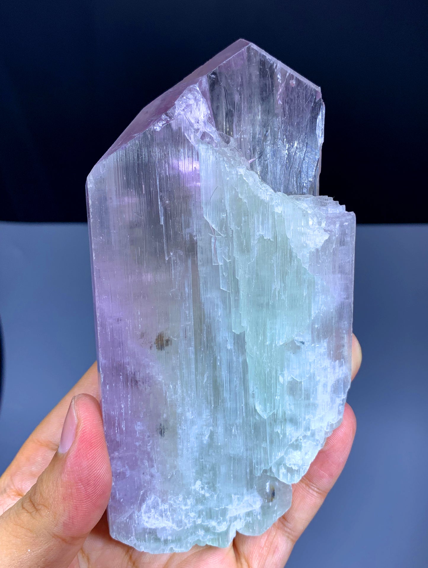 v Shape Pink Kunzite Crystal from Afghanistan - 358 gram