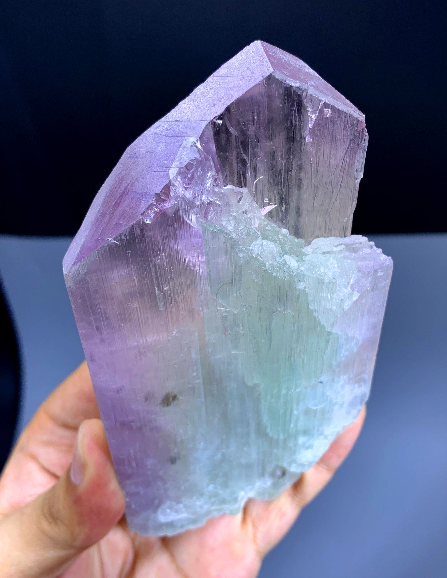 v Shape Pink Kunzite Crystal from Afghanistan - 358 gram