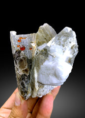 Red Spessartine Garnet Crystals on Mica from Pakistan - 360 gram