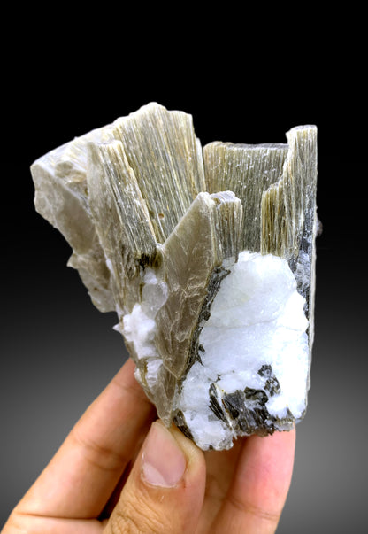 Red Spessartine Garnet Crystals on Mica from Pakistan - 360 gram