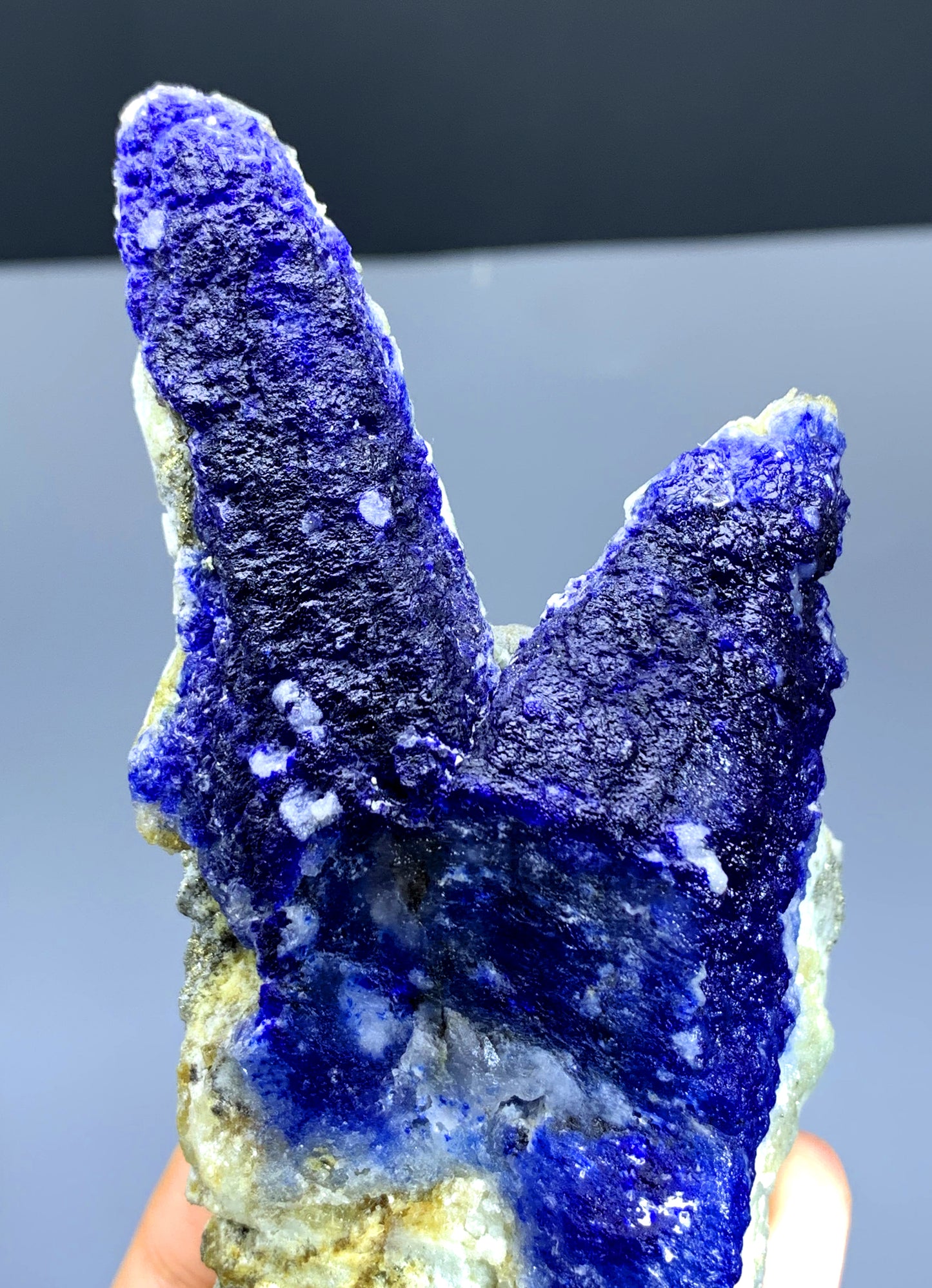 Rare Blue Afghanite on Matrix from Afghanistan - 289 gram