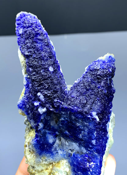 Rare Blue Afghanite on Matrix from Afghanistan - 289 gram