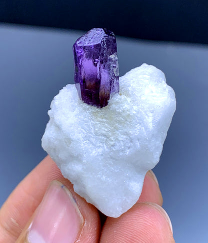 Purple Scapolite on Marble Matrix from Badakshan Afghanistan - 16 gram