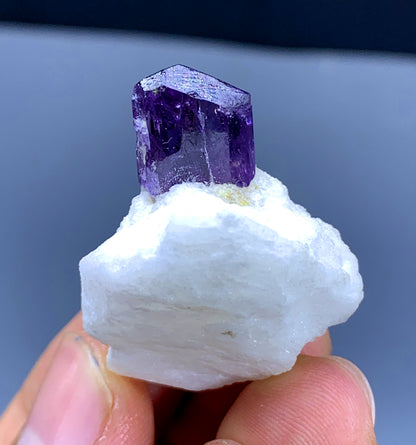 Purple Scapolite on Marble Matrix from Badakshan Afghanistan - 16 gram