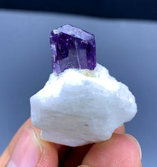 Purple Scapolite on Marble Matrix from Badakshan Afghanistan - 16 gram