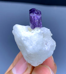 Purple Scapolite on Marble Matrix from Badakshan Afghanistan - 16 gram