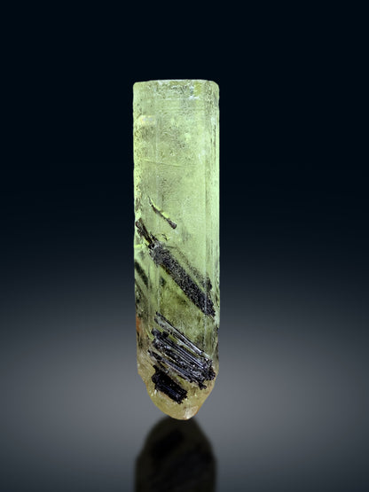 Yellow Heliodor with Schorl Inclusions, Heliodor var Beryl from Pakistan - 24 gram