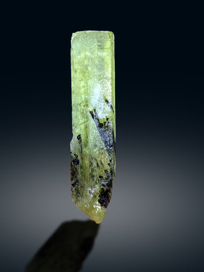 Yellow Heliodor with Schorl Inclusions, Heliodor var Beryl from Pakistan - 24 gram