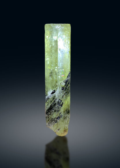 Yellow Heliodor with Schorl Inclusions, Heliodor var Beryl from Pakistan - 24 gram