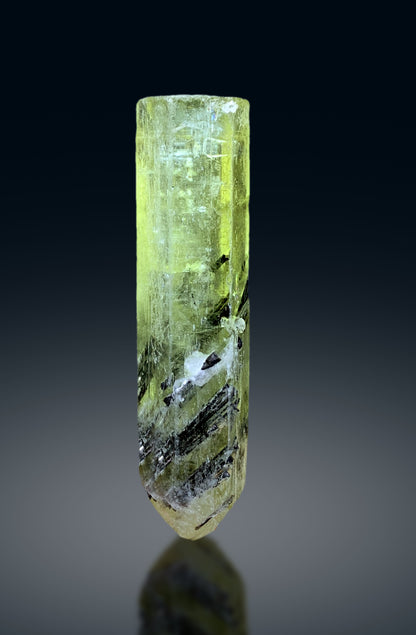 Yellow Heliodor with Schorl Inclusions, Heliodor var Beryl from Pakistan - 24 gram