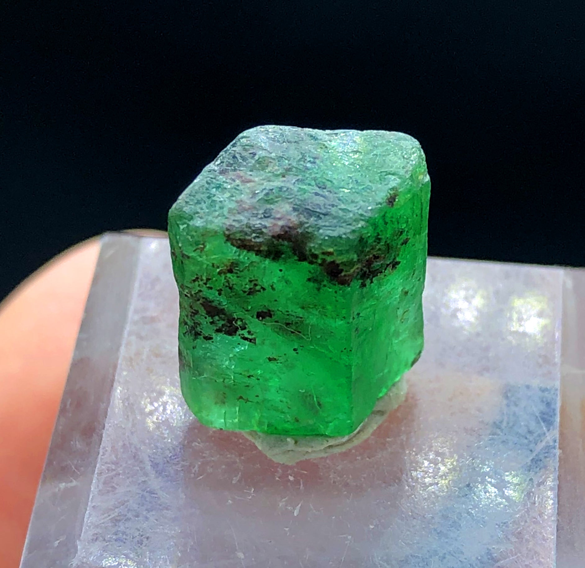 Lush Green Color Emerald Crystal, Raw Emerald Stone, Emerald Gemstone, Crystal Specimen, Emerald from Swat Pakistan - 9.10 CT