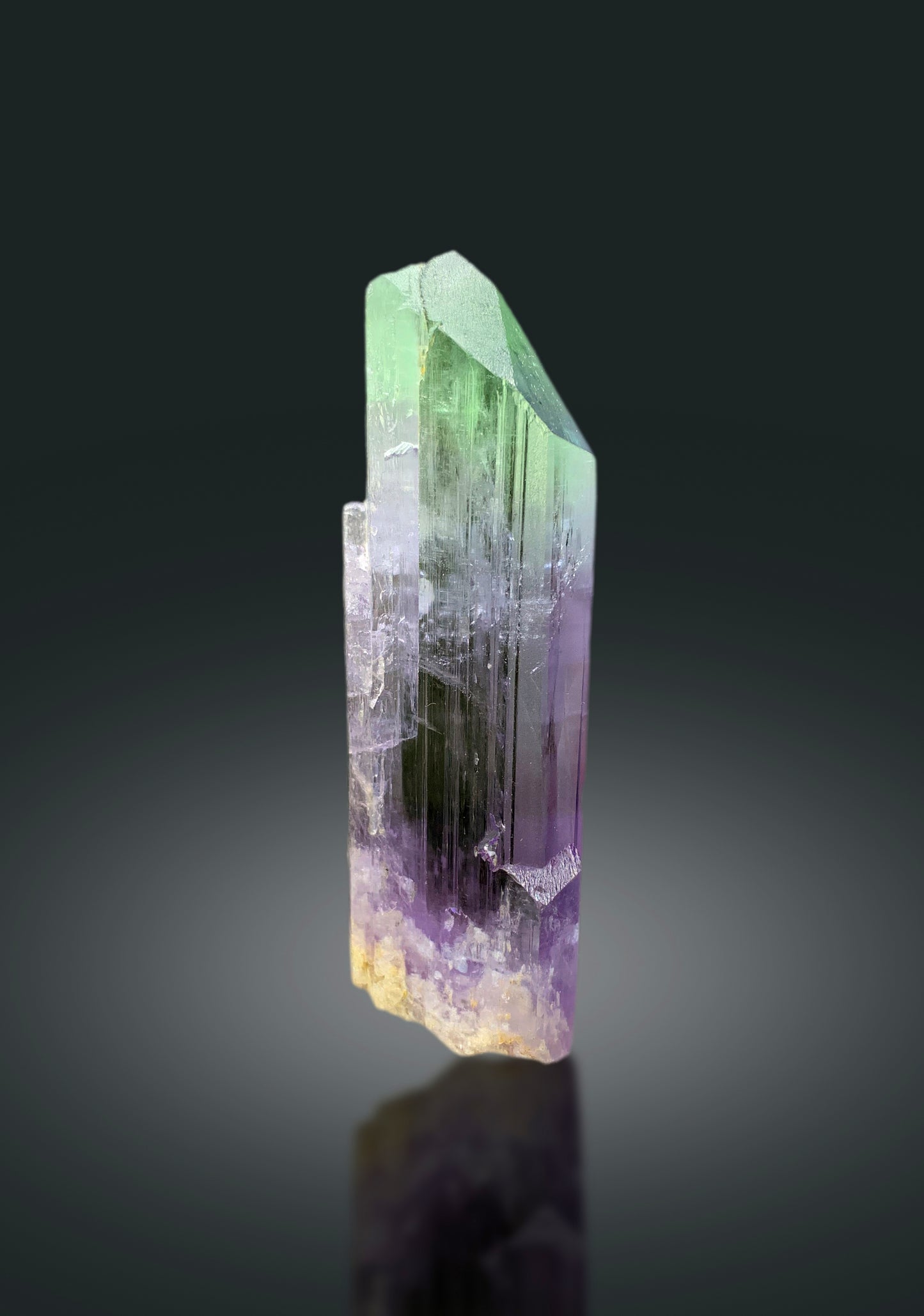 Transparent Bicolor Kunzite Crystal, Spodumene Kunzite, Raw Kunzite Stone, Kunzite Specimen, Kunzite from Afghanistan - 195 gram